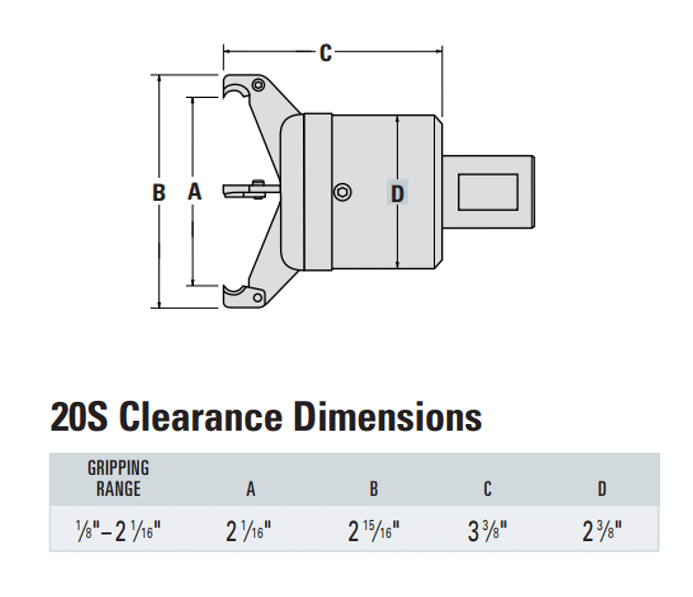 Royal Grippex 20S Coolant-Actuated CNC Bar Puller — 1" Round Shank - Image 4