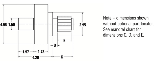 Expanding Rod Adapter – Fits Model E Mandrels