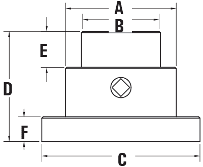 Royal 5C/16C/3J Manual Collet Fixture Sizing Schematic